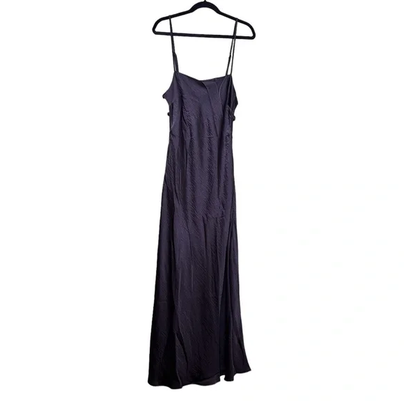 House of Harlow 1960 Crinkle Satin Dress with Back Detail Sz M - Picture 3 of 6